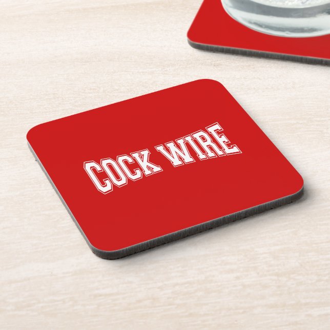 COCKWIRE BEVERAGE COASTER (Left Side)
