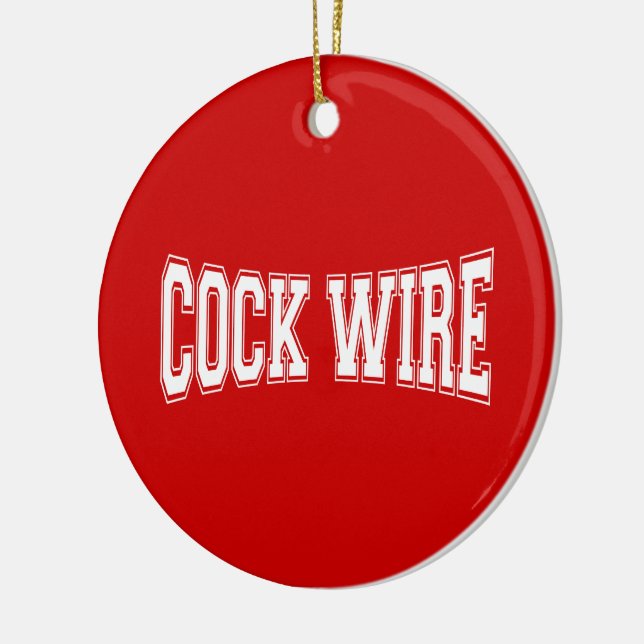 COCKWIRE CERAMIC ORNAMENT (Left)