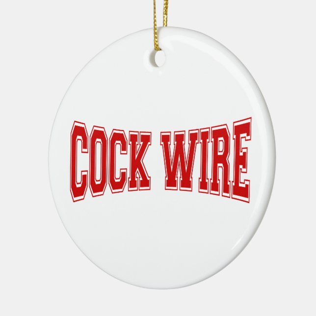 COCKWIRE CERAMIC ORNAMENT (Left)