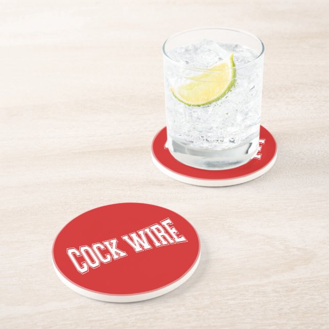 COCKWIRE DRINK COASTER (Side)