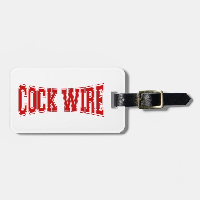 COCKWIRE LUGGAGE TAG (Front Horizontal)