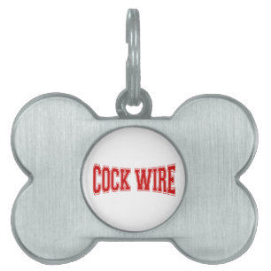 COCKWIRE PET NAME TAG