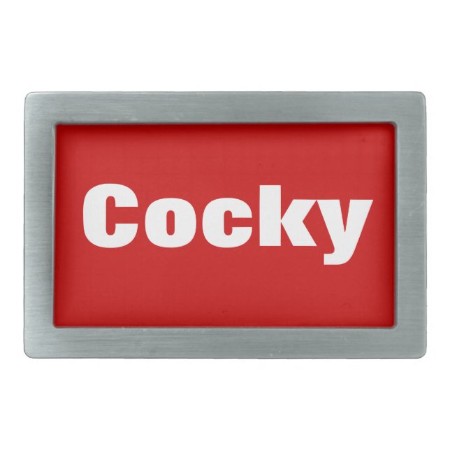 Cocky belt buckle (Front)