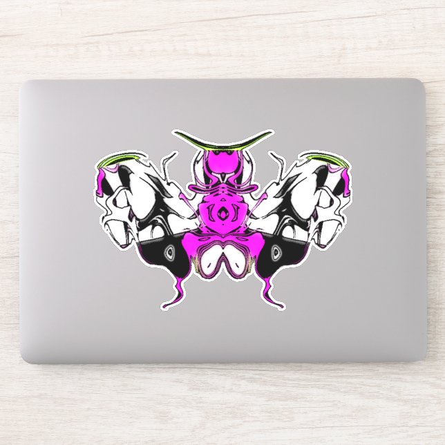 Cocky butterfly moth 2 sticker (Computer)