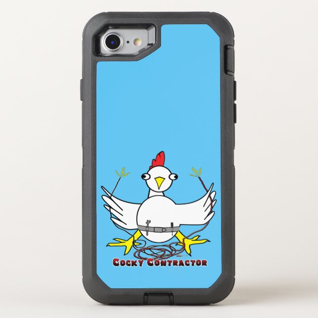 Cocky Contractor Otterbox iPhone Case (Back)
