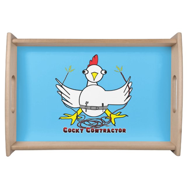 Cocky Contractor Serving Tray (Front)