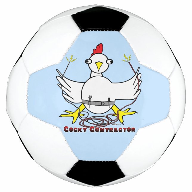 Cocky Contractor Soccer Ball (Front)