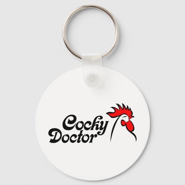 Cocky Doc Keychain (Front)