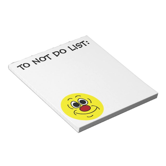 Cocky Face Grumpey Notepad (Angled)