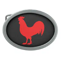 Rooster belt outlet buckle