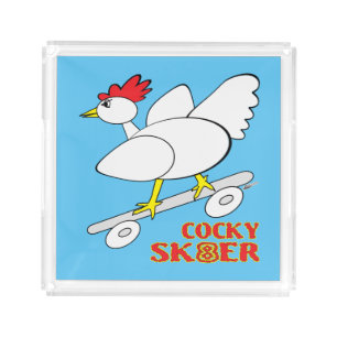 Cocky Skater Acrylic Tray