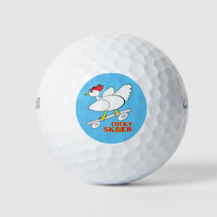 Cocky Skater Golf Balls