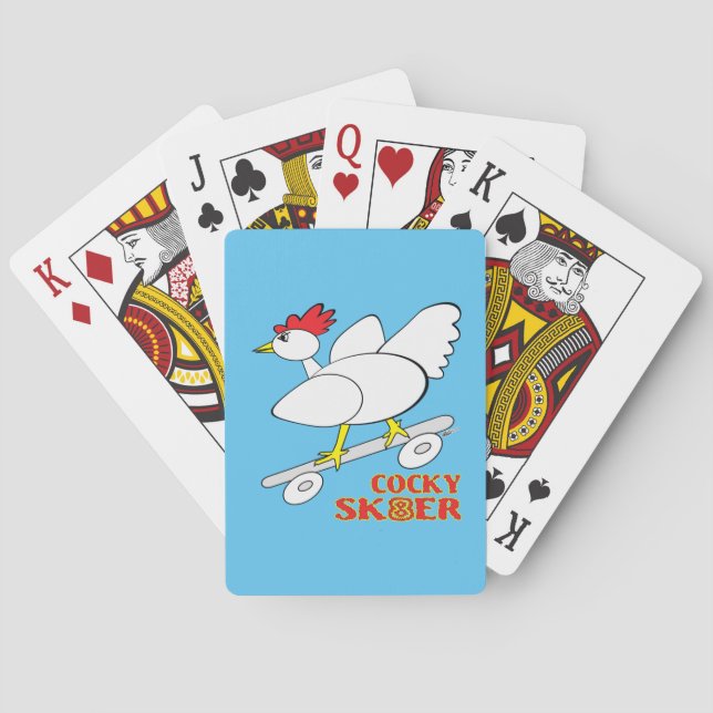 Cocky Skater Poker Cards (Back)