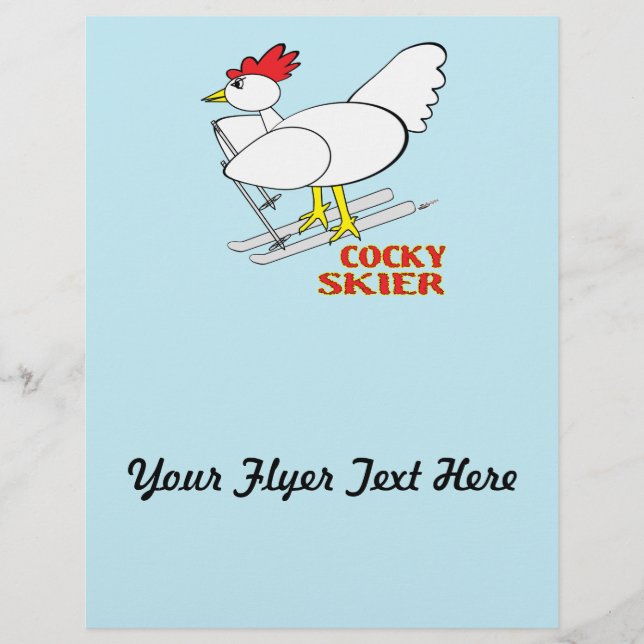 Cocky Skier Flyer (Front)