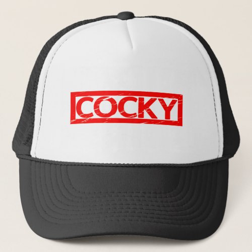Cocky Stamp Trucker Hat
