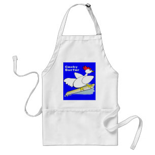 Cocky Surfer Adult Apron