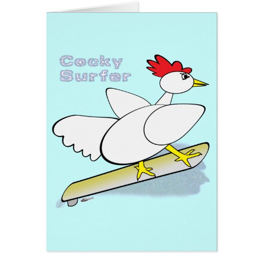 Cocky Surfer Cards (Front)