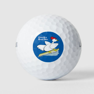 Cocky Surfer Golf Balls
