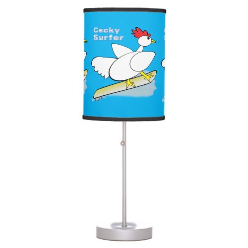 Cocky Surfer Table Lamp