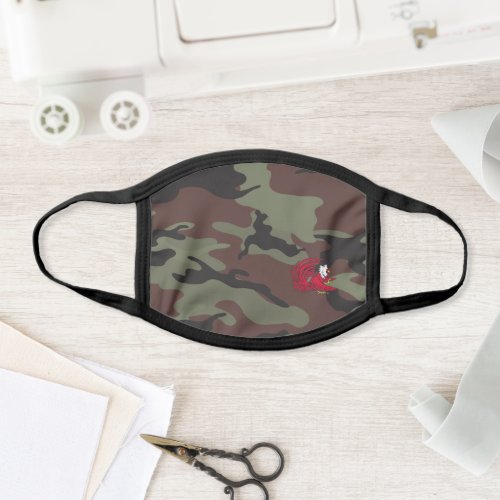 Cocky the Gamecock Camo Pattern Face Mask