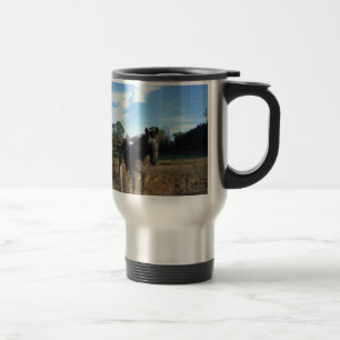 Coco and Cream brown horse Travel Mug