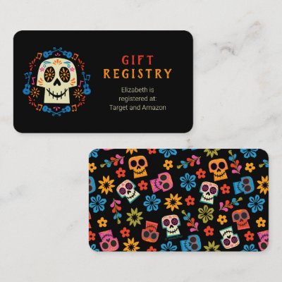 Coco  Baby Shower Baby Shower Gift Registry Enclosure Card