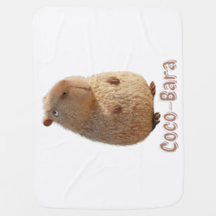 Coco-Bara Vibes. Capybara Core: Coconut Couture Baby Blanket