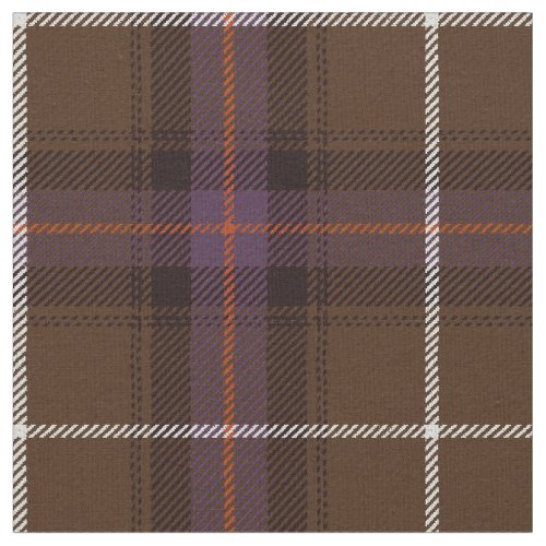 Coco brown teal purpleorangewhite stripe plaid fabric