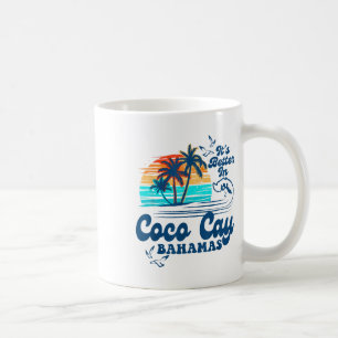 Coco Cay Bahamas Beach Summer Vacation Vintage 80s Coffee Mug