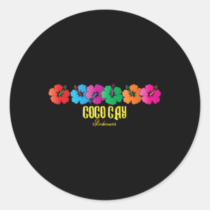 Coco Cay Bahamas Souvenirs Family Vacation Cruise Classic Round Sticker