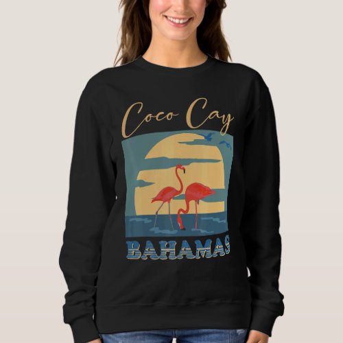 Coco Cay Bahamas Sunset Flaming Mexico Vacation Sweatshirt