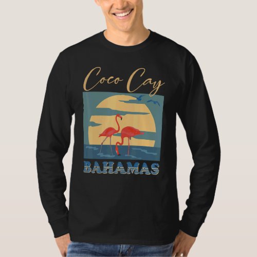 Coco Cay Bahamas Sunset Flaming Mexico Vacation T_Shirt