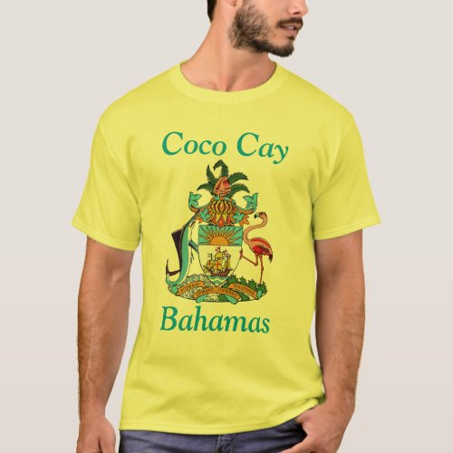 Coco Cay Bahamas with Coat of Arms T_Shirt