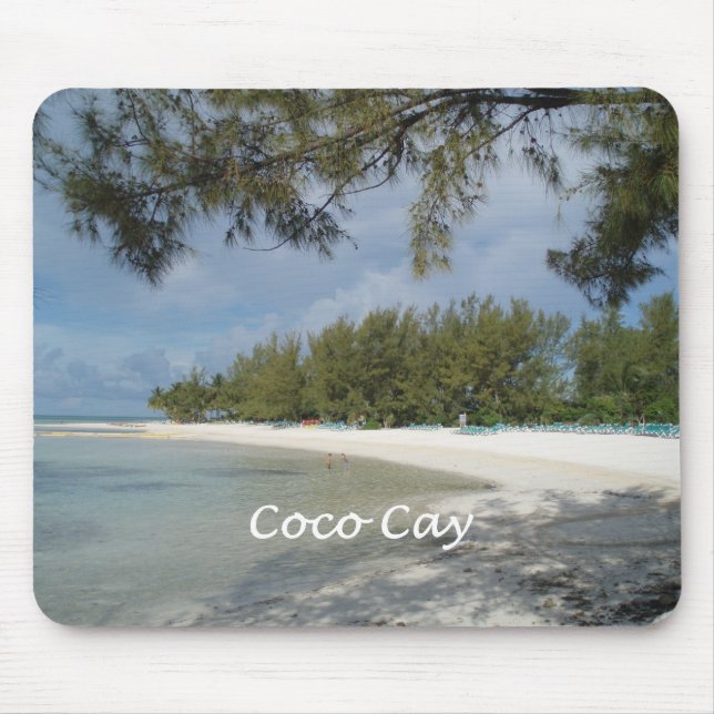 Coco Cay Island, Bahamas Mouse Pad (Front)
