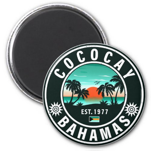 Coco Cay Island Bahamas Vintage Souvenirs 80s Magnet