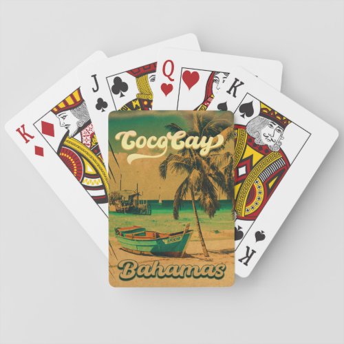 Coco Cay Island Bahamas Vintage Souvenirs 80s Playing Cards