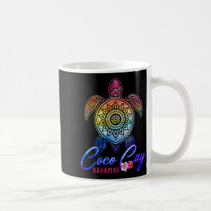 Coco cay tie dye sea turtle coffee mug