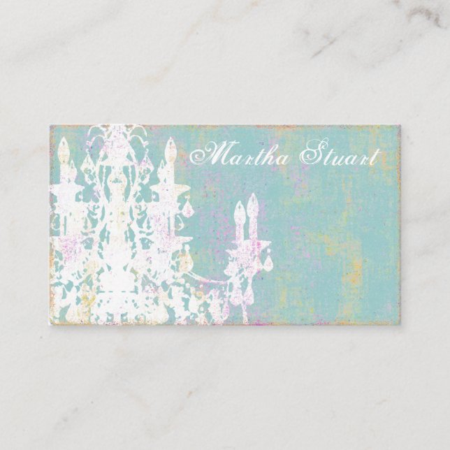 Coco Chandelier (Color Options) ~ Business Card (Front)