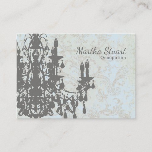 Coco Chandelier COLORPAPERSIZE OPTIONS _ Large Business Card