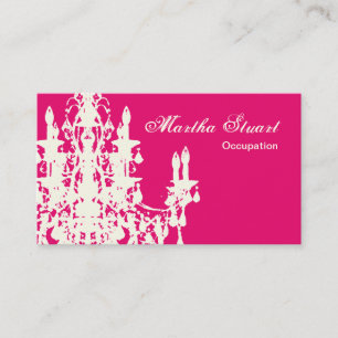 Coco Chandelier COLOR, SHAPE & PAPER OPTIONS - Business Card