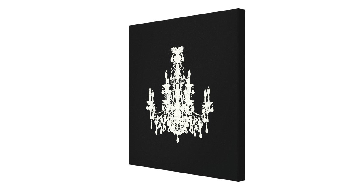 Coco Chandelier ~ Wrapped Canvas .75