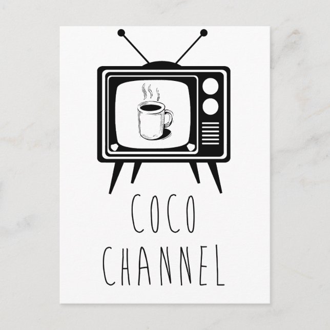 Coco Channel cute, stylish Postcard (Front)