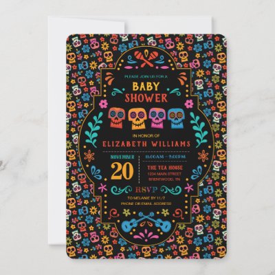 Coco Colorful Baby Shower Invitation