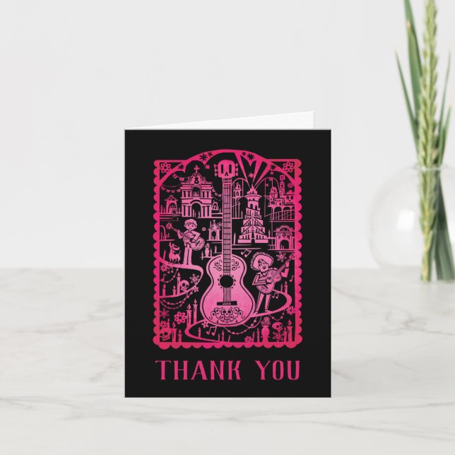 Coco Colorful Baby Shower Thank You Card (Front)