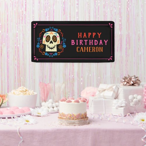 Coco Colorful Birthday Fiesta Banner