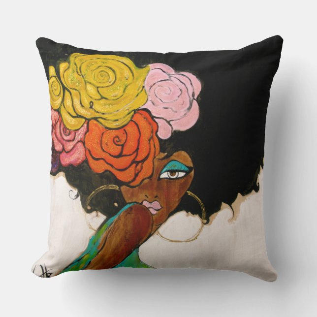 CoCo Couture Throw Pillow (Front)