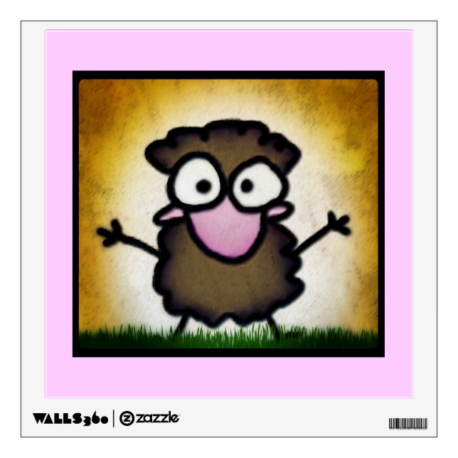 Coco in the Grass Wall Sticker (Front)