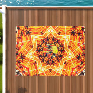 Coco Palm Star  Outdoor Rug