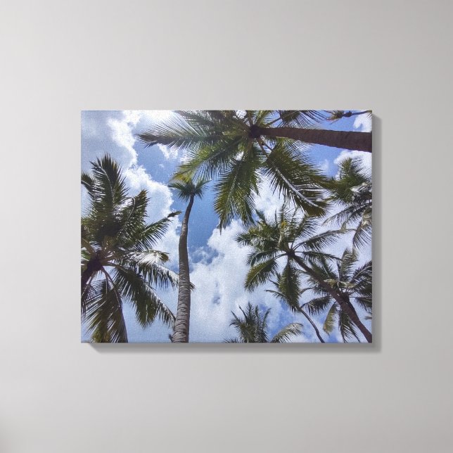COCO PALMS #2 ON CANVAS     20 "x 16" Print (Front)