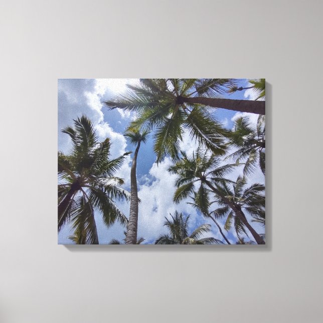 COCO PALMS #2 ON CANVAS     20 "x 16" Print (Front)